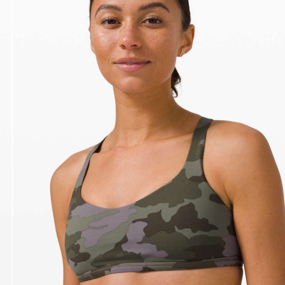 Lululemon Free to Be Bra Wild | Heritage 365 Camo Dusky Lavender Multi | 6